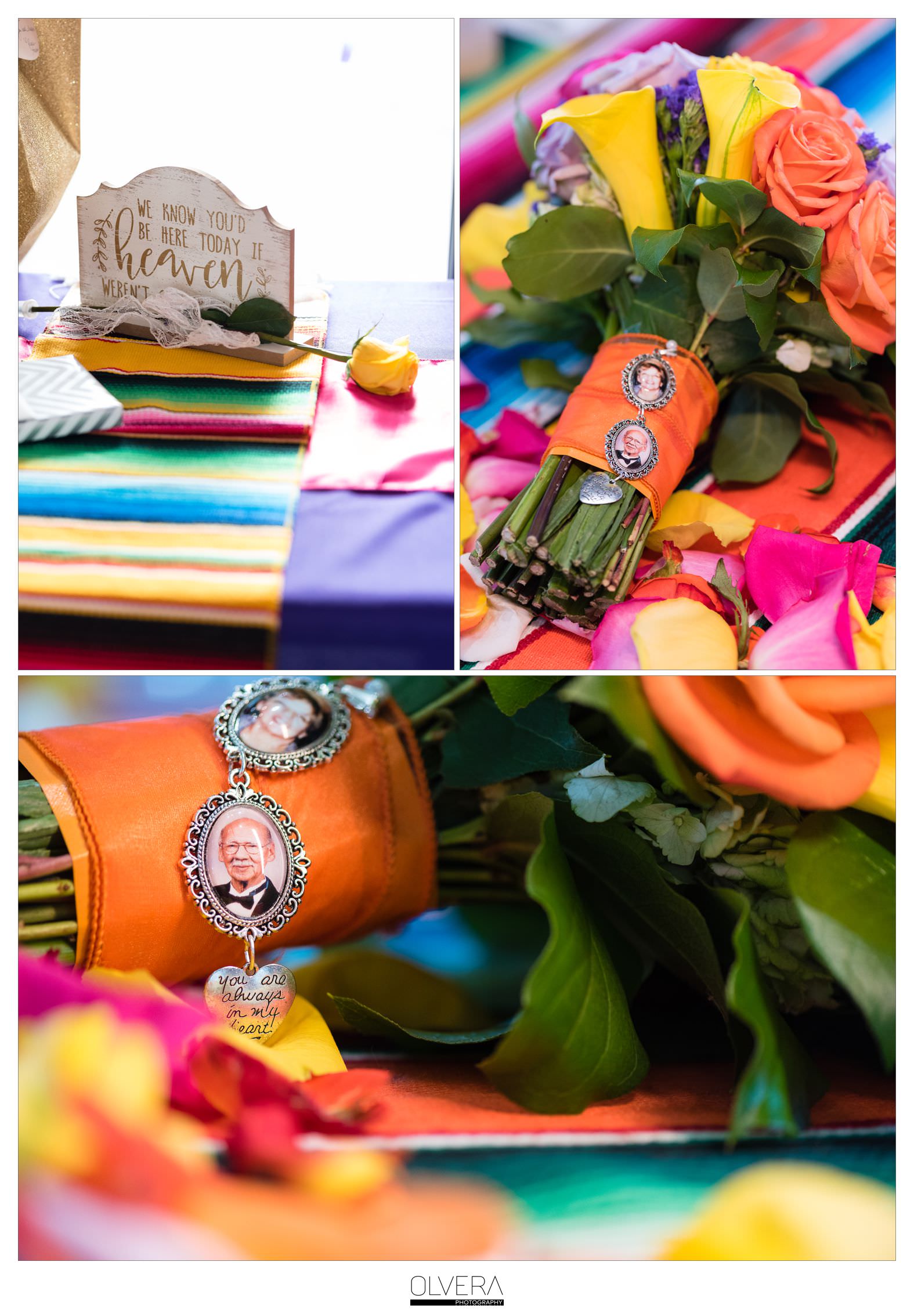 Colorful Fiesta Inspired Wedding Bouquet| Memory Charm|San Antonio Wedding Photographer