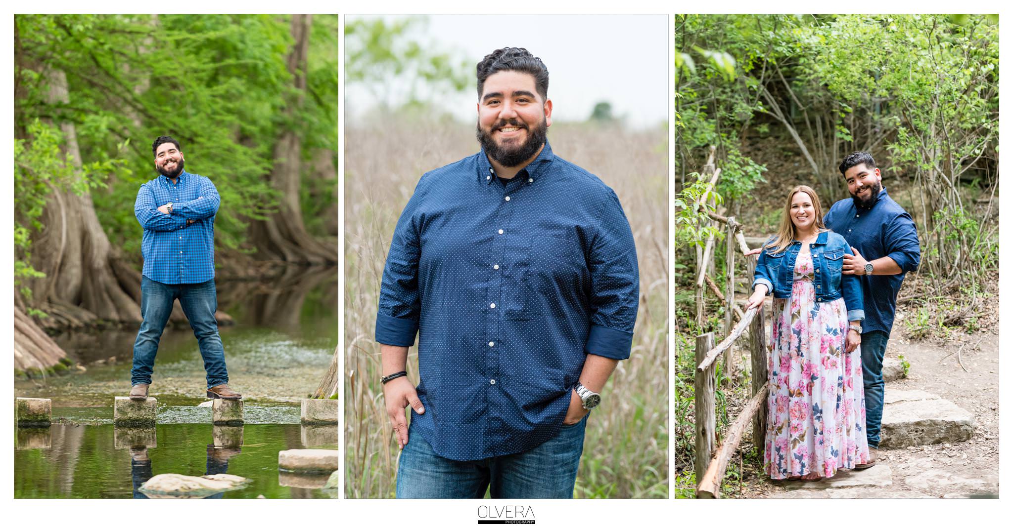 San Antonio Engagement Portraits_fun outdoors rustic nature